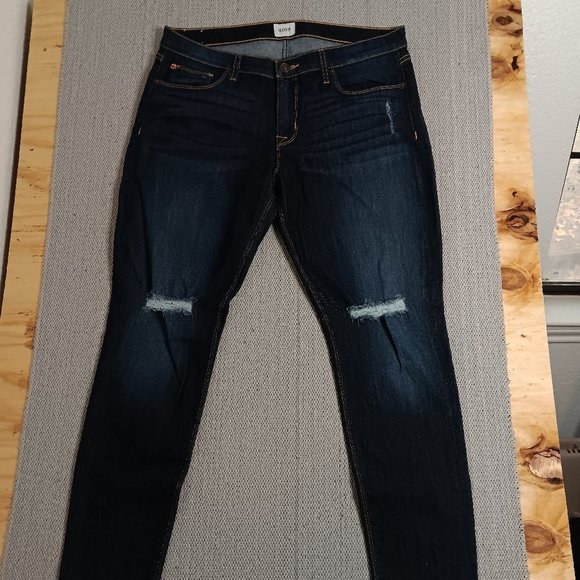 Hudson Krista Super Skinny Jeans Distress Ripped Knees 32 - Picture 5 of 15